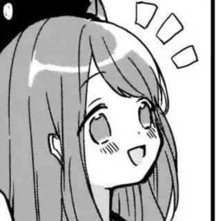 ☺ Anime, Manga, Słodkie, Dziewczyna, Szczęśliwy, Wyraz whatsapp sticker