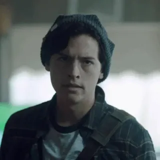 ➖ Jughead Jones Riverdale Jughead Jones, Riverdale, Cole Sprouse, Série ado, Mystère, CW, Série télé telegram sticker