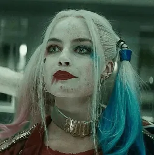 😐 Harley Quinn Suicide Squad Harley Quinn, Escuadrón Suicida, DC Comics, villano, Margot Robbie telegram sticker