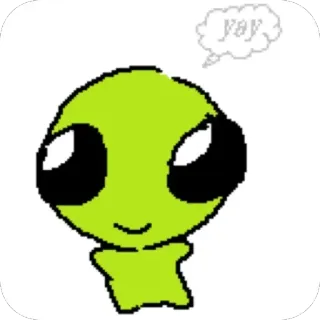 👽 TCOY creature autism creature yay telegram sticker