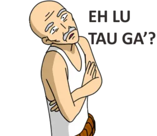 🙊 Really you got
??? vieil homme, dessin animé, débardeur, question telegram sticker