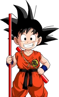 😁 Goku Dragon Ball 动漫, 龙珠, 悟空, 儿童, 卡通 telegram sticker