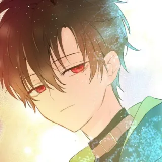 🇹🇹 アニメ, マンガ, キャラクター, 少年, 赤い目, イラスト telegram sticker