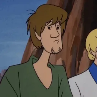 🐶 Shaggy Rogers Scooby-Doo cartoon, shaggy, scooby doo, character, friend telegram sticker