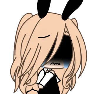 🥺 Gacha Life, Anime, Chorando, Triste, Desenho animado telegram sticker