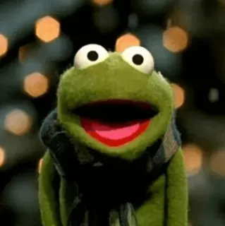 😦 Kermit The Muppets マペット, カーミット, 人形, カエル, 緑 telegram sticker