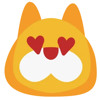 😍 Tier, Cartoon, Emoji, Süß, Liebe, Herzen whatsapp sticker