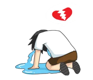 💔 kesedihan, patah hati, menangis, putus asa, emosional, sakit hati telegram sticker