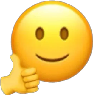 👍 emoji, thumbs up, like, positive telegram sticker