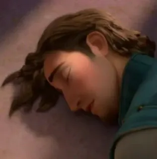 🖇 Flynn Rider Tangled Dibujos animados, Hombre, Durmiendo, Disney, Enredados, Flynn Rider telegram sticker