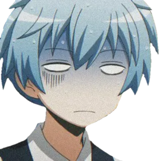 😰 Nagisa Shiota Assassination Classroom Anime, Manga, Nagisa Shiota, Assassination Classroom, Aufkleber, Besorgt, Süß whatsapp sticker