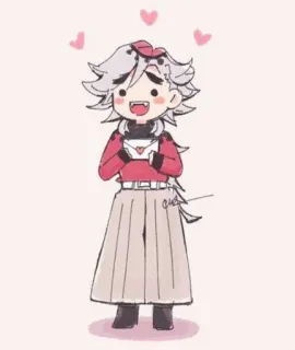 ❤️ Doma Demon Slayer Anime, Dämon, Herzen, Süß, Douma telegram sticker