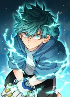 😑 Izuku Midoriya My Hero Academia anime, my hero academia, izuku midoriya, deku, superhero, manga, anime character telegram sticker