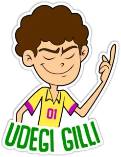 😊 UDEGI GILLI cartoon, character, boy, illustration, sticker telegram sticker