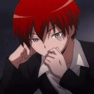 karma akabane by @stikeranimeniebg whatsapp stickers