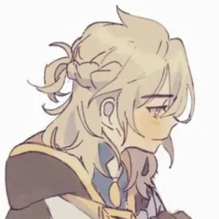 🥰 Albedo Genshin Impact Anime, Video game, Genshin Impact, Albedo, Fanart whatsapp sticker
