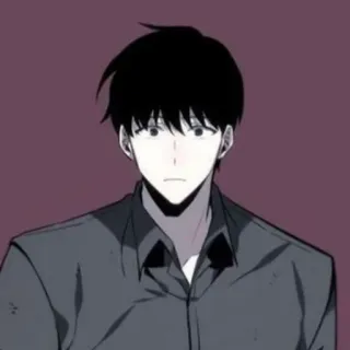 😦 Anime, Manga, Porträt, Mann whatsapp sticker
