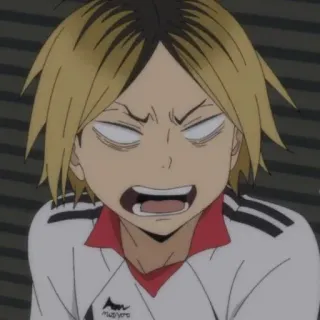 🏐 Kenma Kozume Haikyuu!! Anime, Volleyball, Sport, En colère, Irrité, Kenma, Haikyu!! telegram sticker