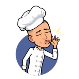🌟 koki, memasak, dapur, lezat, enak, makanan, Bitmoji telegram sticker