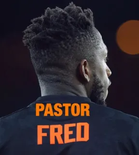 ⚫️ Fred PASTOR FRED Pastore, Fred, Persona, Vista da dietro telegram sticker