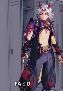 👦 FAQ Anime, Spind, Manga, Charakter, Hörner telegram sticker