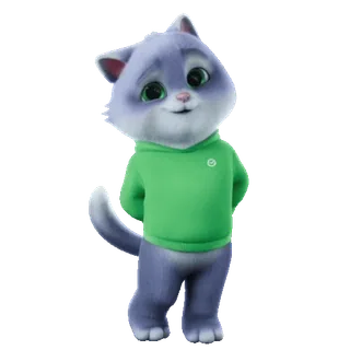 😘 cat, sticker, animal, cartoon, cute, pet telegram sticker