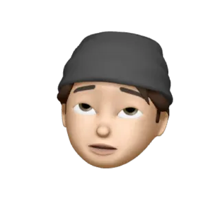 🕷 Emoji, Wajah, Pria, Topi, bosan, kecewa whatsapp sticker