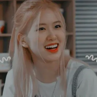 🌹 Rose kpop, rose, chanteuse, femme, célébrité, portrait whatsapp sticker