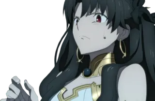 😰 Rin Tohsaka Fate/stay night anime, dibujos animados, personaje, mujer telegram sticker