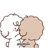 😘 @PissSticker chiens, dessin animé, mignon, animaux whatsapp sticker