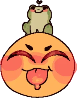 🐸 sapo, fofo, emoji, engraçado, blob whatsapp sticker