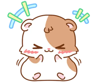 😂 Hamster, süß, Tier, Cartoon, fröhlich, kawaii telegram sticker