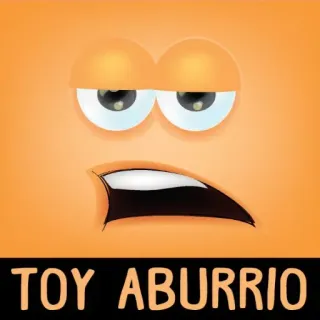 😙 TOY ABURRIO 장난감, 지루함, 표정, 얼굴, 만화, 주황색 whatsapp sticker