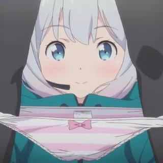 🙃 anime, girl, underwear, cute, cartoon telegram sticker