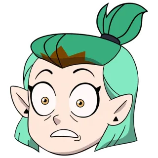 😱 Amity Blight The Owl House อมิตี้ ไบลท์, บ้านนกฮูก, การ์ตูน, ดิสนีย์ telegram sticker