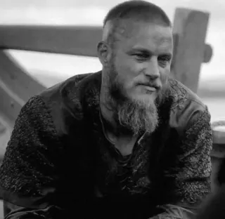 ⚔ Ragnar Lothbrok Vikings Рагнар Лодброк, Викинги, История, Воин, Сериал, Персонаж, Средневековье whatsapp sticker