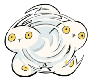 🥴 hibou, dessin animé, animal, oiseau, drôle telegram sticker