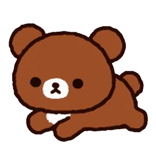 💨 bear, cute, cartoon, animal whatsapp sticker
