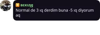 🌟 Normal de 3 iq derdim buna -5 iq diyorum aq telegram sticker