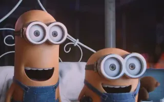 😍 minions, cartoon characters, animated, funny, cute telegram sticker