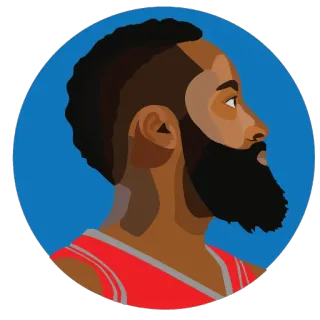 🍺 James Harden 농구, NBA, 운동선수, 선수, 수염 telegram sticker