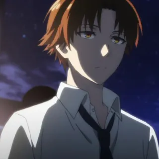 🎲 Ayanokoji Kiyotaka Classroom of the Elite Anime, Sério, Escola, Estudante whatsapp sticker