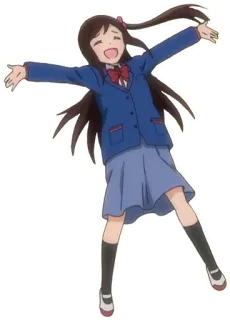 😍 Anime, Scolara, Personaggio, Cartone animato telegram sticker