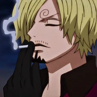 🚬 Sanji One Piece Anime, Charakter, Kochen, One Piece, Sanji, Pirat telegram sticker