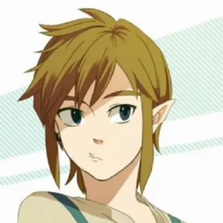 😁 Link The Legend of Zelda Videojuego, Personaje, Héroe, Elfo, Estilo anime telegram sticker
