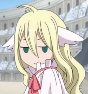 😒 Mavis Vermillion Fairy Tail anime, manga, fairy tail, mavis vermillion, cute, chibi telegram sticker