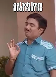 🤔 aai toh item dikh rahi ho indian, hindi, meme telegram sticker