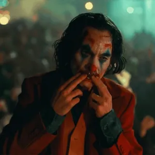 😈 Joker Joker, Joaquin Phoenix, Clown, Film, Schurk, Misdaad telegram sticker