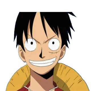 😈 Luffy One Piece Luffy, One Piece, Anime, Manga, Dessin animé, Pirate whatsapp sticker