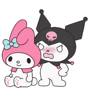 😊 My Melody My Melody, Sanrio, kawaii, lindo, anime, dibujos animados, personaje, pegatina telegram sticker